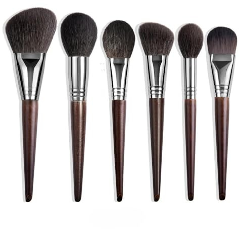 Set di pennelli per trucco naturale Ombretto Make Up Brush Capelli di capra Kit per trucco nabor kistey Miscelazione pinceaux maquillage (0123456)