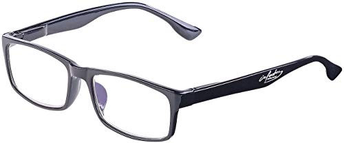 infactory Blaulichtfilter Brille: Augenschonende Bildschirm-Brille mit Blaulicht-Filter, 0 Dioptrien (Computerbrille Blaulichtfilter, Lesebrille mit, Senior Handy)