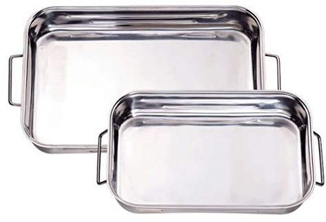BAUMALU Plat rectangulaire Spécial four 30 x 22 cm Anses tombantes à charnières