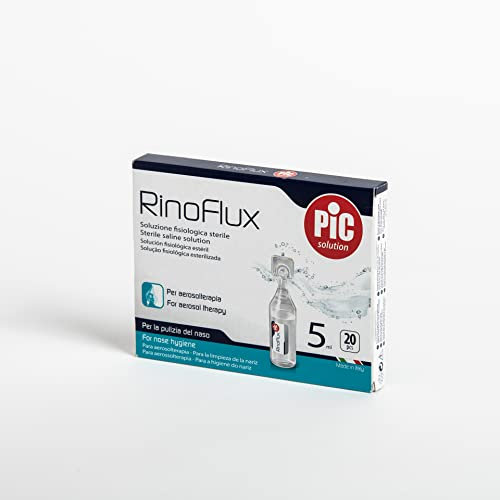 Pic Solution Rinoflux Solution saline 5 ml 20 ampoules – Solution isotonique en ampoules