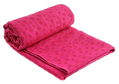 LIANYG Yoga Handtuch rutschfeste Yoga-Matte-Handtuch absorbiert Schweißverhindern der Inhalation von Anti-Rutsch-Mikrofiber-Sweat-saugfähigen Yoga Yoga Decke (Color : Red)