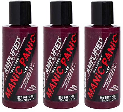 Manic Panic Amplified Cream Formula Hot Hot Pink 118ml x3