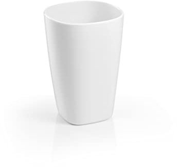 Tescoma 903618 Bicchiere da Bagno per spazzolino da Denti, plastica, Bianco, Linea Lagoon