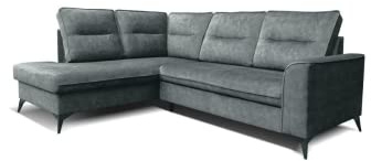 Robin Inspire Camel Ecksofa L-Form Schlafsofa Links Grau