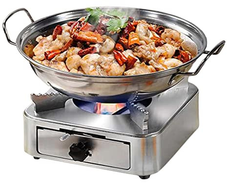 Stainless Steel Camping Stove Spirit Cooker, Alcohol Burner, Portable, Silver