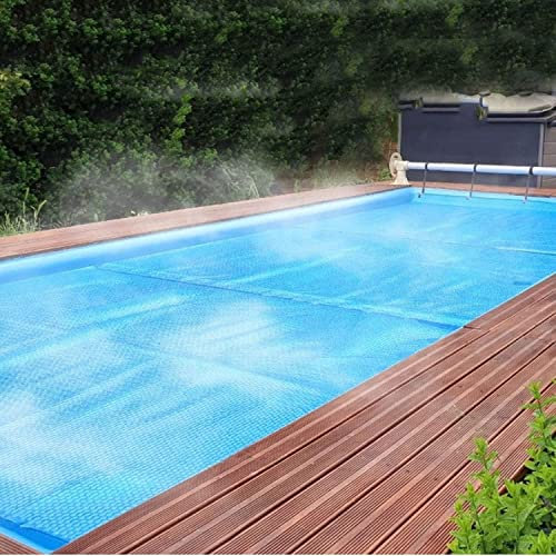 solarfolie Pool Abdeckung Blasen-Solar-Poolabdeckungen, Rechteckige Faltbare Isolierfolie for Familienschwimmbecken Und Erdschwimmbecken, Regensichere Staub-Wärmespeicherdecken (Size : 4m x 8m(13ftx2