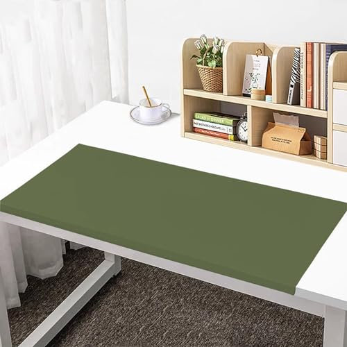 Benutzerdefinierte Größe Tischschoner, Leder Schreibtischmatten mit Kantenschutz, Rutschfeste Tastaturpad Mausmat, Laptop Tisch-Pad, Schreibtischunterlagen für Büro und Zuhause(70 * 40cm)