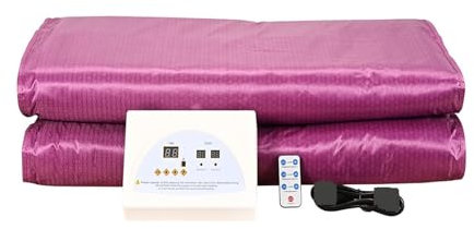 Kit de sauna portatif Couverture de sauna chauffante infrarouge professionnel, couverture de sauna amincissante for brûr s graisses du spa à domici, couverture de thérapie de désintoxication de remise