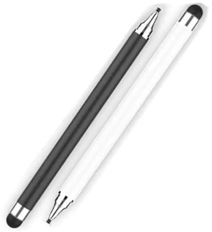 2 in 1 Stylus Pens for Touch Screens devices, Touch screen pen, White, Universal Tablet Pen Capacitive 2 in 1 Stylus for iPhone/iPad/pro/Mini/Air/Samsung/Tablet and all touch screen devices