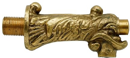 L'Artistica F.LLI PERINCIOLI | Grifo pulsador para fuentes con conexión de 1/2 M, grifo de latón para fuentes de columna o pared, 55 x 114 mm