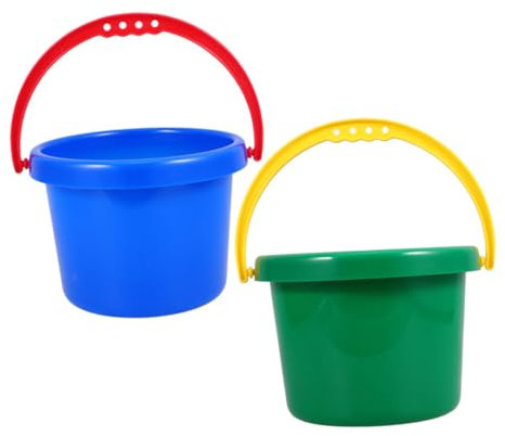Abaodam 2stücke Teiliges Sandspielzeug Aus Leichtem Rutschfestem Farbiger Kleiner Eimer Für Strand Garten Und Outdoor-spielspaß Vielseitig Und Sicher Für Sommer