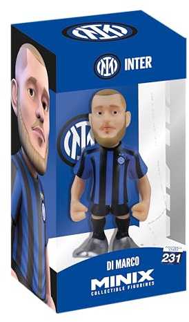 Minix - Statuetta da collezione 12 cm, con licenza ufficiale Serie A, scegli le tue stelle nerazzurre preferite (Federico Dimarco)