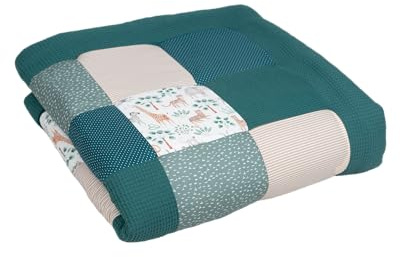 ULLENBOOM personalisierbare Krabbeldecke für Baby 120x120 cm - Dick & weich | Perfekt als Geschenk, Außenmaterial: 100% Baumwolle, OEKO-TEX zertifiziert, Made in EU, Schadstoffgeprüft, waschbar