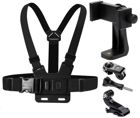 Générique Phone Stand、 Support de téléphone Portable avec Sangle pectorale et Fixation Ceinture 、Desktop Phone Stand Base
