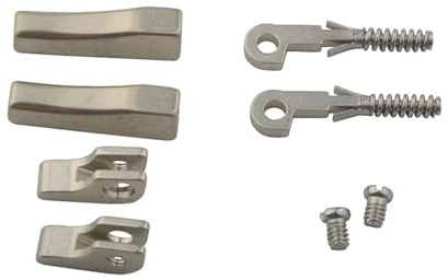 DQZRTUECA Cerniere a molla for occhiali da 2,3 mm di larghezza, ricambio da 10 pezzi con custodia