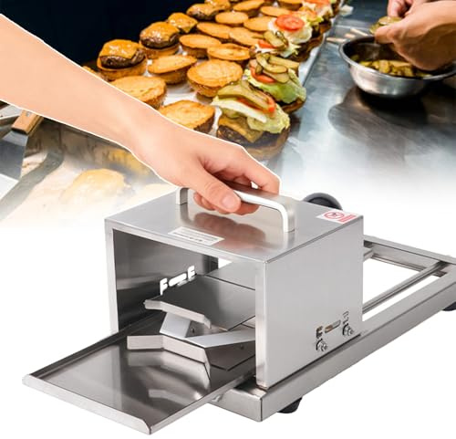 Affettatrice professionale per bagel con design push-pull per fette uniformi, altezza regolabile per bagel e panini