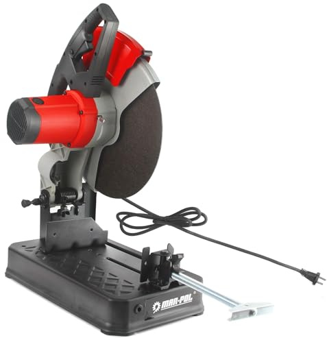 Troncatrice Sega per Metallo | Potenza 2,3 kW | 4300 Giri/min | Disco Incluso Ø355x25,4 mm | Angolo Regolabile | Goniometro Integrato | in Acciaio