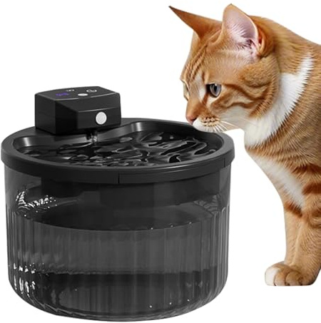 Wisylizv Fuentes de Agua para Gatos de Interior | 2L Bebedero Silencioso para Gatitos,Fuente de Agua Silenciosa para Gatos - para Dueños De Mascotas Veterinarios Refugios Guardería De Sala De