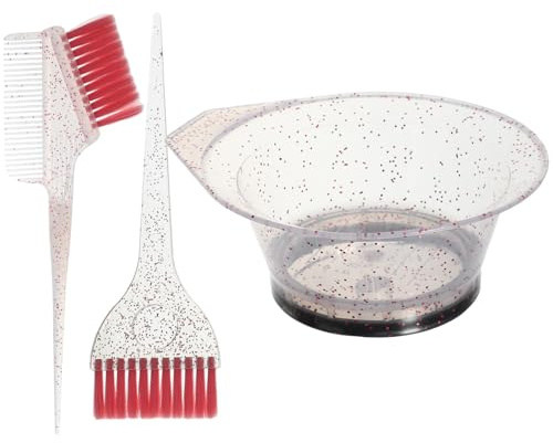 Garneck Kit de Cuencos para Tinte de Cabello Brocha de Nylon y Tazón de Ps Fácil de Limpiar para Teñido en Casa y DIY de Cabello