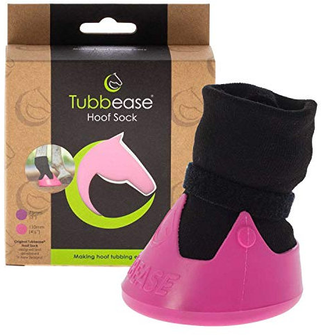 TUBBEASE Hoof Sock - Essential Hoof Care - Short Term Equine Hoof Soaking Boot for Hoof Ailments in Horses and Ponies. Simple, Breathable Design - for Use in Stable - Hoof Sock 4.5 (Pink)