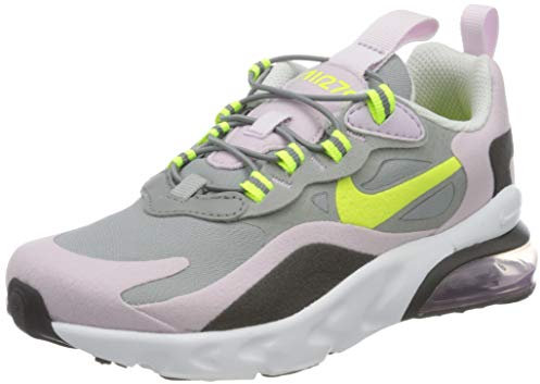 Nike Air Max 270 RT (PS), Scarpe da Corsa, Particle Grey/Lemon Venom/Iced Lilac/off Noir, 32 EU