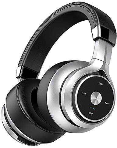 BAIAA Wireless Gaming Headset, Lightweight Headphones with LED Light and Soft Memory Earmuffs for PS4/ Xbox One/Mac/PC Controller/laptop, Switch and Mobile Compatibility (Silver)