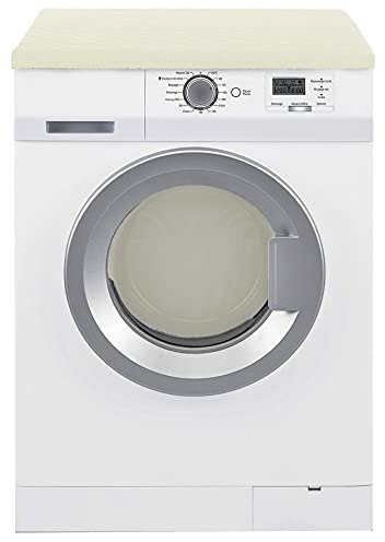 Brandsseller Dryer and Washing Machine Cover 100% Cotton Approx. 60 x 60 x 5 cm Approx. 60 x 60 x 5 cm Cream-White