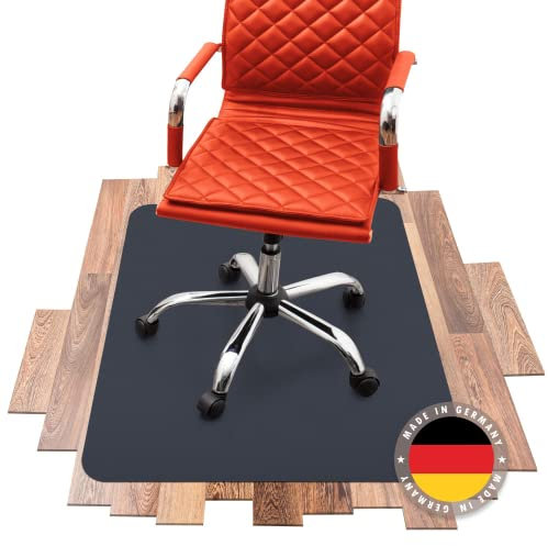 SCHMIEDWERK Bodenschutzmatte farbig | Bürostuhl Unterlage | Kratzfest | Made in Germany (Anthrazit, 80 x 120 cm)
