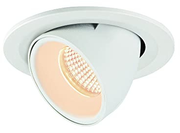 SLV Deckeneinbauleuchte NUMINOS® GIMBLE S/LED Spot, Fluter, Deckenstrahler, Deckenleuchte, Einbau-Leuchte, Innen-Beleuchtung / 2700K 8.6W 720lm weiß 20Grad