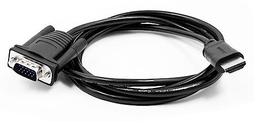 Wiistar HDMI to VGA Cable 1.8m/6FT 1080P HDMI to VGA Video Converter Adapter Cable Male to Male Support Computer Laptop PC Desktop Monitor HDTV Projector
