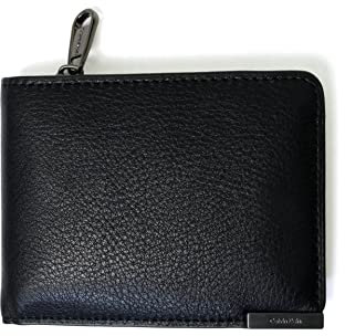 Calvin Klein Herren Geldbeutel Modern Plaque Bifold Half Z/A Klein, Schwarz (Ck Black), Einheitsgröße