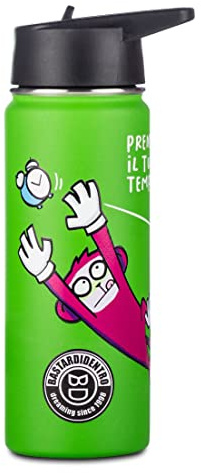 Seven Borraccia BASTARDI DENTRO - Multicolore - Borraccia 500 ML Termica in Acciaio Inox Interno Esterno - Mantenimento Temperatura fino a 24h - Scuola, Tempo Libero, Multicolore