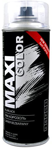 MAXI-SPECIAL Sprühlack KlarLack Lackspray Klar Farblos glänzend Schnelltrocknend 400 ml (TRANSPARENT GLANZ MX0005)