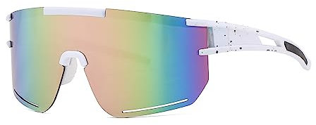 RISAKOGO Schnelle Sonnenbrille - Herren & Damen UV400 Sportbrille für Reiten, Ski, Angeln & Fallschirmspringen
