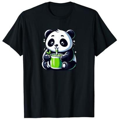 Oso Panda Té Matcha Camiseta