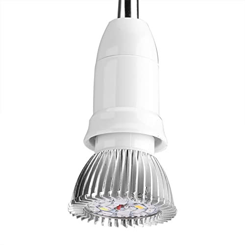 Jeffergarden Vollspektrum-LED-Wachstumslampe, Langlebiges Aluminium, 18 W, E14, Wachstumslampe für die Gewächshausbepflanzung (E27)