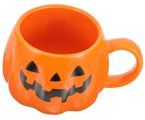 COLLBATH Tasses De Citrouille D'Halloween Tasses À Café Chauffe-Cire s D'Automne Jack O Lantern À Expresso De Point De Fête À Café Citrouille De Thé À La