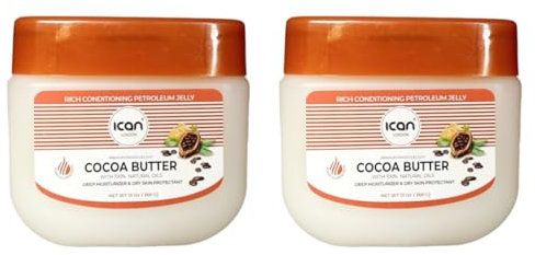 ICAN LONDON COCOA BUTTER 100% PURE PETROLEUM JELLY 2 x 368G