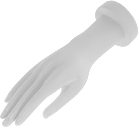 PRETYZOOM Espositore Per Guanti Manichino Portagioie Finto Statua in Plastica Artistica