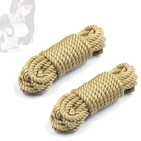 2 * 10M corde di cotone morbido regolabili gialle, oggetti di scena per giochi di ruolo