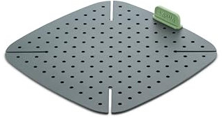 Lékué Tapis silicone cuisine pour friteuse sans huile, 22 x 22 cm, Green