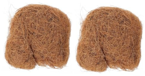 UPKOCH 2 Stück 1 Kokospalmenseidenerde Kokoserde Haltbarer Mulch Beschützer Vor Tieren Kokos-mulchfaser Kokosfasern, Mulchfasern Mulchmatte Aus Kokosfasern Pflanzenschutzmittel Von Tieren