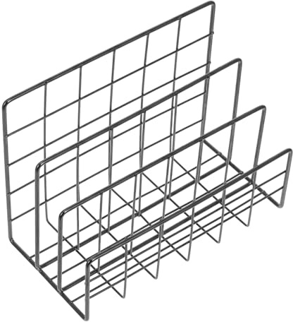Gadpiparty Schreibtisch Vollständig Montierter Organizer mit 3 Fächern aus Eisen und Schützenden Kanten Briefablage Organizer für Büro und Arbeitsplatz
