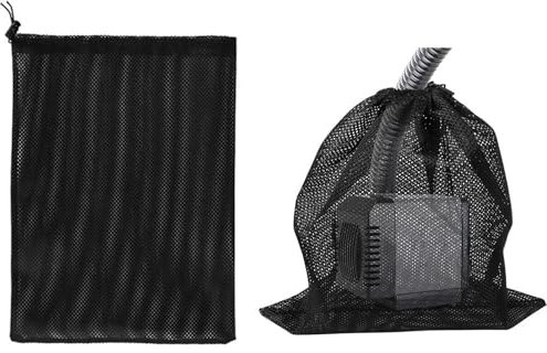 Sac filtrant pour pompe - Filet en nylon durable - Filet de protection haute performance - Sac de support bio avec câble de serrure, sac de pompe submersible, sac filtrant avec fonction eau extérieure