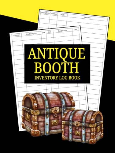 Antique Booth Inventory Log Book