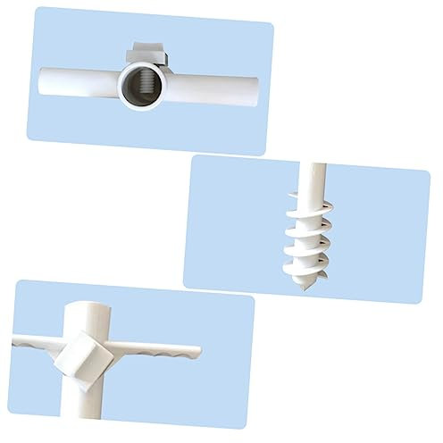 Didiseaon 1pezzi Ombrello da Spiaggia Ancoraggio a Vite per Sabbia Pinza Cinque Perni per Ombrellone Accessorio Resistente per Uso in Spiaggia e Pesca