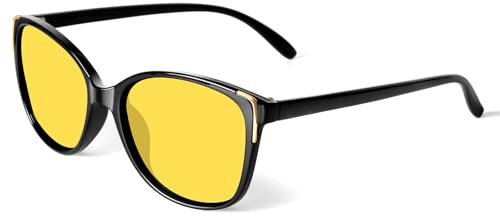 Face Shadow Night Driving Glasses for Women Polarized Anti Glare Night Vision Glasse Metal Decoration Ultralight
