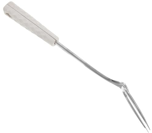 Happyyami Tenedor de Acero Inoxidable para Carne Cubierta Especial para Comodidad, Adecuado para Servir y Trinchar en Cocina del Hogar o Catering Color Aleatorio