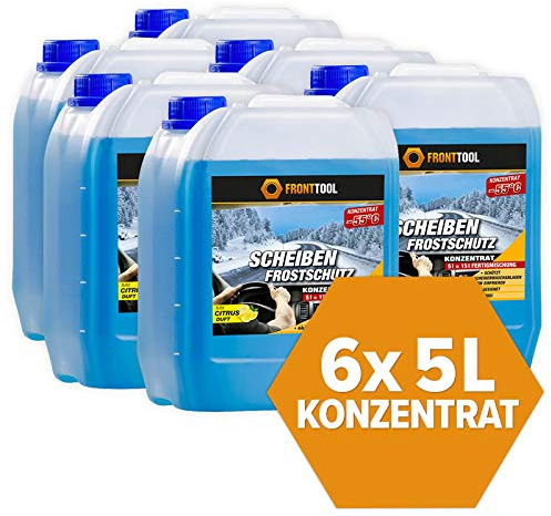 FRONTTOOL Scheibenfrostschutz Konzentrat 30L | 6x 5L Set bis -55 Grad