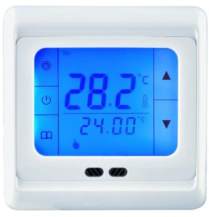 Thermostat à écran tactile HT07 Blue pour plancher chauffant électrique avec technologie TWIN